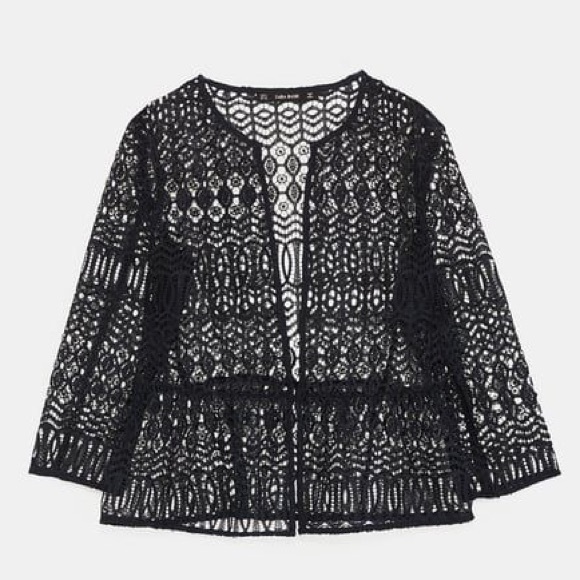 Zara lace peplum jacket - Picture 5 of 5